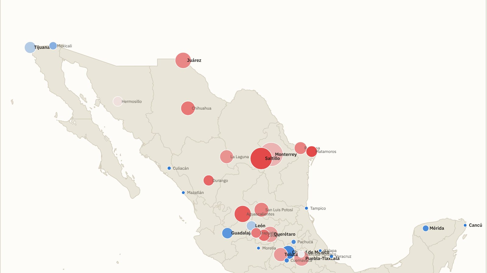 Vocaciones metropolitanas: el mapa industrial de México, ciudad por ciudad